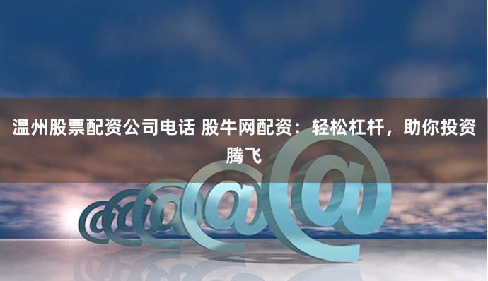 温州股票配资公司电话 股牛网配资：轻松杠杆，助你投资腾飞